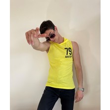Unisex Kapüşonlu Baskılı T-Shirt