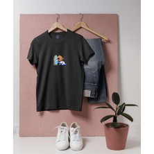 Bahriyeli Collection Oversize Dalgıç ve Ayna Tasarım / Diver And Mirror T-Shirt