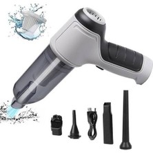  AİR BLOWER ÇOK FONKSİYONLU GÜÇLÜ EMİŞ VE ÜFLEME ÖZELLİKLİ ARAÇ EV ŞARJLI KABLOSUZ EL SÜPÜRGESİ 