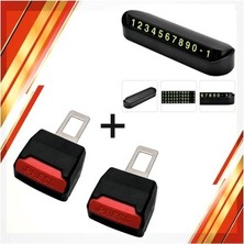 Peugeot 107 Uyumlu Oto Kemer Yükselten Toka 2 Adet + Araç Içi Numaratör