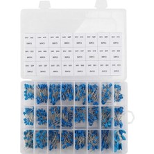 700 Adet Kutulu Yüksek Voltaj Kapasitör Seti 1kv 24 Çeşit Seramik Yüksek Voltaj