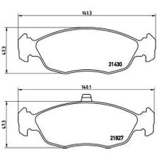 Ön Balata Fişsiz P306 93-01 Xsara 2.0 16V 97-05 P106-SAXO 1.4-1.6 GDB1322