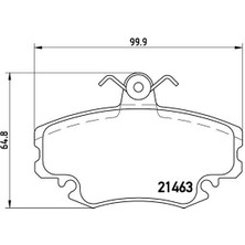 Ön Balata Dacıa Logan 04 Sandero 08 Twingo Iı 07 1.4-1.6-1.5dci