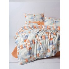 Cotton Box Flanel Nevresim Takımı Çift Kişilik Rina Kiremit