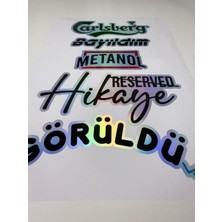 Hologram Araç Sticker'ı Arka Cam Sticker Araba