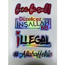 Hologram Araç Sticker'ı Arka Cam Sticker Araba