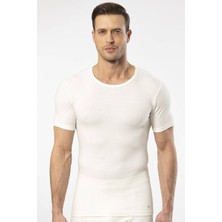 Cacharel - Termal kısa kol bisiklet yaka Beyaz T-Shirt