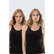 Türen Kadın U Yaka Askılı Kaşkorse 2’li Pamuklu Atlet