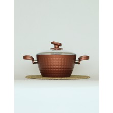 Bonera Pro 7 Parça Rose Gold Tencere & Tava Seti Pro 7 Parça Rose Gold Tencere & Tava Seti