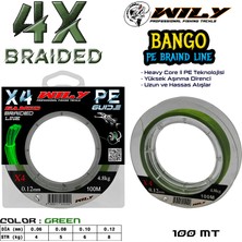 Wily Elite  4 Kat Ip Misina Yeşil 100 mt Paket