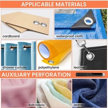 Luuminaly 800 Adet Grommet Alet Takımı, Grommet Pres Pensesi 3/8 Inç (10MM) Elde Taşınabilir (Yurt Dışından)