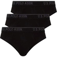 U.S. Polo Assn. Erkek Siyah 3'lü Slip Külot
