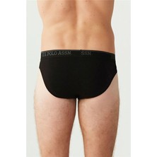 U.S. Polo Assn. Erkek Siyah 3'lü Slip Külot