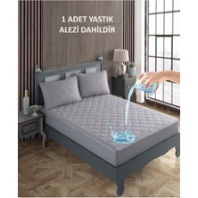 Sevilya Tek Kişilik Alez Seti  Pamuk Kapitone Su Sıvı Geçirmez Yatak Yastık Alezi Yatak Yastık Koruyucu