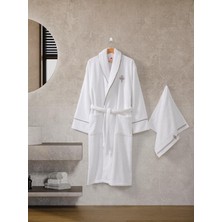 Cotton Box Classic Bornoz Seti Güher Beyaz Kadın M/L