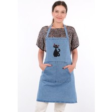 Sevilya Kot Mutfak Önlüğü Cat Lady Rose Modeli