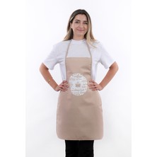 Beautiful SET Sıvı Geçirmez Su Geçirmez Mutfak Önlüğü (1 ELDİVEN 1 TUTACAK) - Coffee
