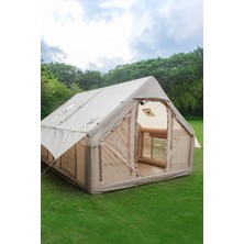 Onetick 12 Kişilik 4 Mevsim Şişme Kamp Çadırı 300X400 12 M2 Yükseklik 210 cm