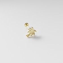 14 Ayar Altın Palmiye Ağacı Piercing /tragus, Helix