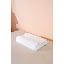 Visco Çift Boyun Destekli Ortopedik Visko Yastık - 60X40X12/10CM