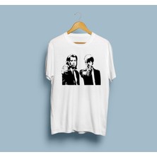 Bahriyeli Collection Oversize Pulp Fiction Tasarım ve Baskılı T-Shirt