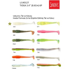 Lucky John Tioga 3.4'' (8.64 Cm) 6p Silikon Yem