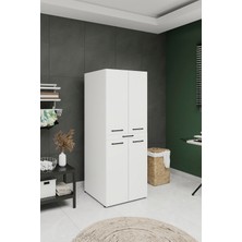 One Art Home Lucca Kapaklı Çekmeceli Çamaşır ve Kurutma Makinesi Dolabı