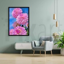 Çiçekler 30*40 cm  Pixart Sanat Elmas Mozaik Tablo Diamond Türkiye