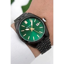 Ferrucci Erkek Kol Saati - ZMFER180 | Çelik Kasa & Çelik Kordon | Yeşil Kadran Şıklığı
