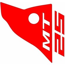 Yamaha Mt-25 Uyumlu Kırmızı Siperlik Sticker Set