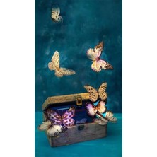 Pix Art Sanat Saklı Kelebekler   Pixart   Sanat Elmas Mozik Tablo Daimond Türkiye 45*78