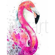 Pix Art Sanat Flamingo Çizimi Pixart Sanat  Elmas Mozaik Tablo Diamond Türkiye  39*52