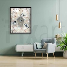 Pix Art Sanat Minik Yuvalarındaki Kuşlar Pixart Sanat Elmas Mozik Tablo Daimond Türkiye 36*69