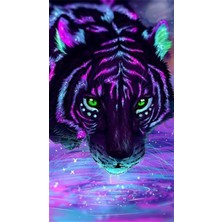 Pix Art Sanat Sihirli Kaplan  Pixart Sanat Elmas Mozik Tablo Daimond Türkiye 38*63