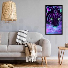Pix Art Sanat Sihirli Kaplan  Pixart Sanat Elmas Mozik Tablo Daimond Türkiye 38*63