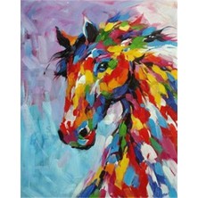 Pix Art Sanat Renk Cümbüşünden At  Pixart Sanat Elmas Mozik Tablo Daimond Türkiye 42*52