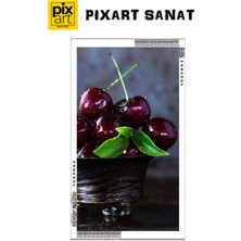 PixArt Kasede Kirazlar 40 x 60 Elmas Mozaik Tablo