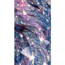 PixArt Mor Mavi Kristal Desen 40 x 60 Elmas Mozaik Tablo