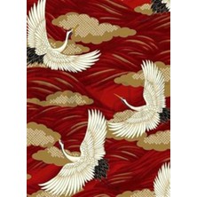 Pix Art Sanat Kızıl Zemin Beyaz Kuşlar Pixart Sanat Elmas Mozaik Tablo Diamond Türkiye 43*58