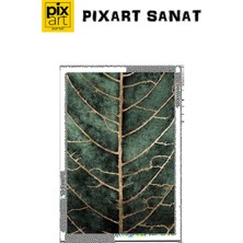 Pix Art Sanat Damarlı Yaprak Pixart Sanat Elmas Mozaik Tablo Diamond Türkiye 48*73