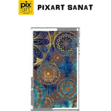 Pix Art Sanat Işlemeli Çark Desen Pixart Sanat Elmas Mozaik Tablo Diamond Türkiye 45*78
