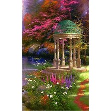 Pix Art Sanat Sihirli  Bahçe Pixart Sanat Elmas Mozaik Tablo Diamond Türkiye 53 x 89 cm