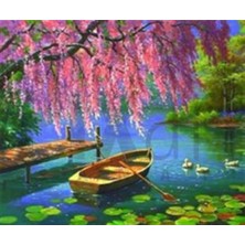 Saklı Göl  Pixart Sanat Elmas Mozaik Tablo Diamond Türkiye 58*51