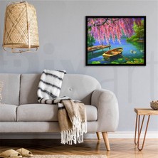 Saklı Göl  Pixart Sanat Elmas Mozaik Tablo Diamond Türkiye 58*51