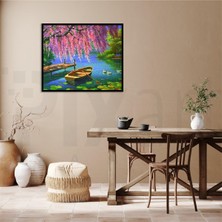 Saklı Göl  Pixart Sanat Elmas Mozaik Tablo Diamond Türkiye 58*51