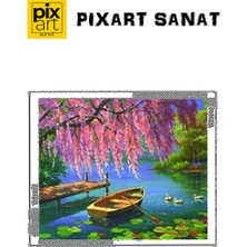 Saklı Göl  Pixart Sanat Elmas Mozaik Tablo Diamond Türkiye 58*51