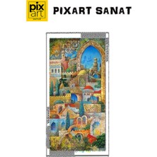 Pix Art Sanat Hayal Şehri  Pixart Sanat  Elmas Mozaik Tablo Diamond Türkiye   43 x 86 cm
