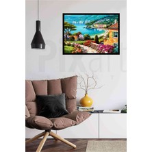 Pix Art Sanat Kasaba  Manzarası Elmas Mozaik Puzzle Tablo Diamond Türkiye  71 x 51 cm