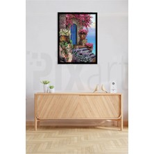Cafenin Deniz Manzarası Pixart Sanat Elmas Mozaik Tablo Diamond Türkiye   46*61