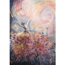 Pix Art Sanat Kabarık Etekli  58 x 81 cm